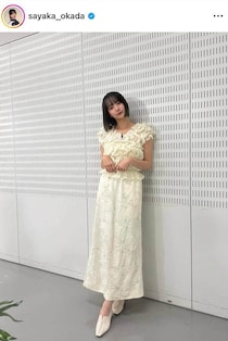 「役満ボディー」岡田紗佳、ボディラインすらり秋コーデが「激カワ」国宝級　「美女降臨」