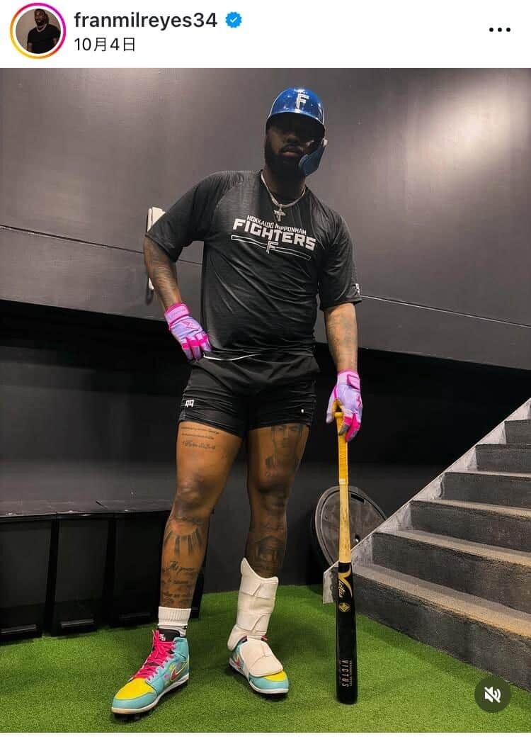 フランミル・レイエス選手のインスタグラム（＠franmilreyes34）より