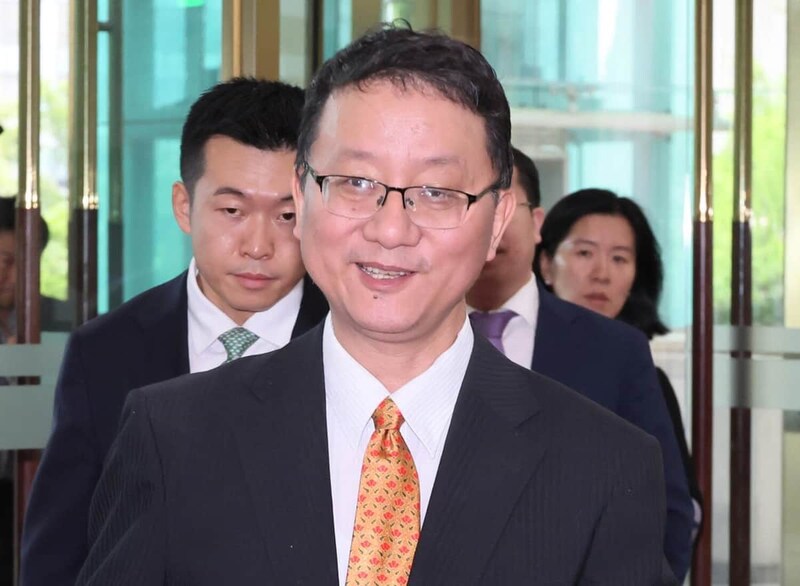 劉勁松アジア局長(写真:YONHAP NEWS/アフロ)