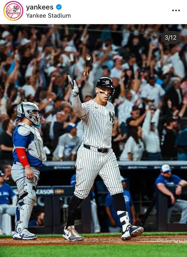 ヤンキースの公式インスタグラム(@yankees)より