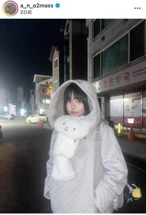 あのちゃん、ショーパン×もこもこブーツの「激カワ」コーデ　韓国を満喫...「また来ます」