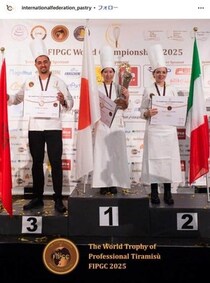 ティラミスW杯、日本人パティシエが「世界一」に　「本場イタリア越え」快挙にX称賛「誇らしい」