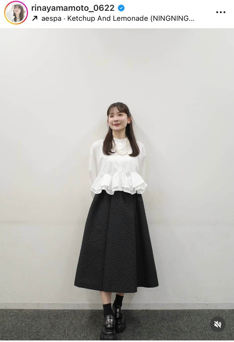 山本里菜さんのインスタグラム（＠rinayamamoto_0622）より