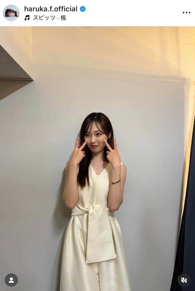 福原遥さんのインスタグラム(@haruka.f.official)より