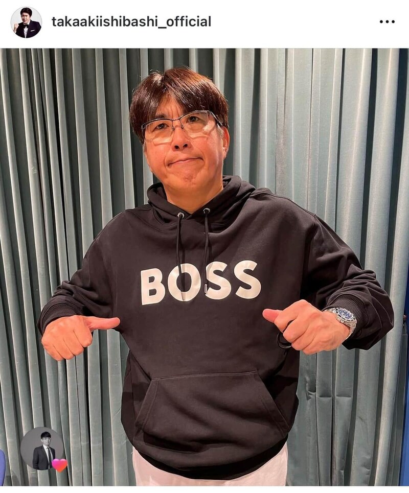 石橋貴明氏（本人インスタグラムより）