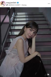 May J．「大人可愛い、ふわふわBLACKドレス」で美貌ダダ漏れ　「めちゃめちゃ綺麗」「可愛すぎます」