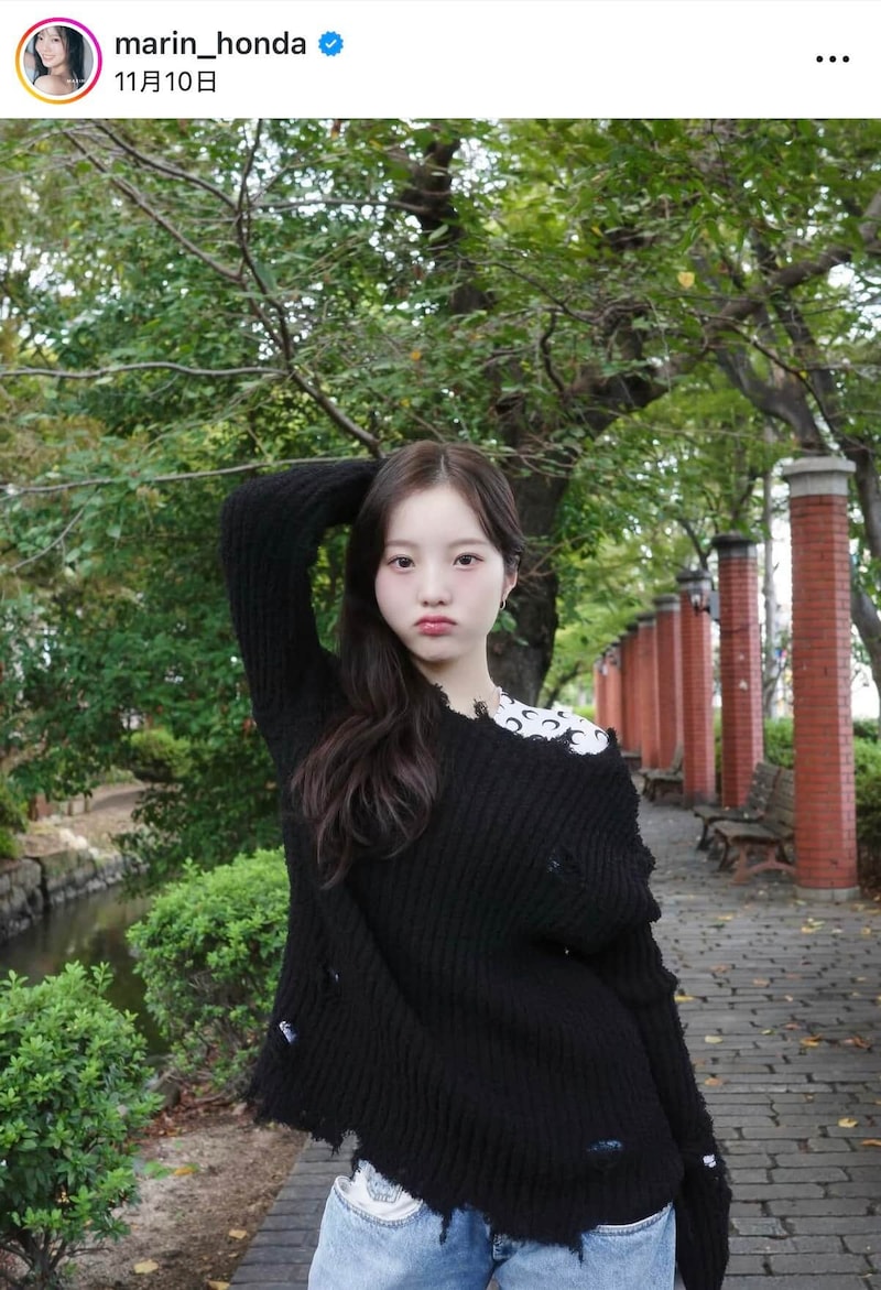 本田真凜さんのインスタグラム（＠marin_honda）より