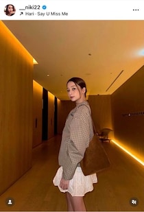 「テラハ史上No.1美女」Niki、ミニ丈キャミワンピの美貌にドキっ　「は～かわいすぎます」29歳の誕生日