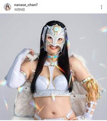 覆面女子レスラー、目元公開「激カワ」ショットに歓声　「なんでそんなにかわいいの」「お綺麗です」