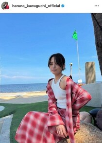川口春奈、真紅の艶やかドレスで...国宝級の美しさにため息　「ホント可愛いです」「見惚れちゃう」