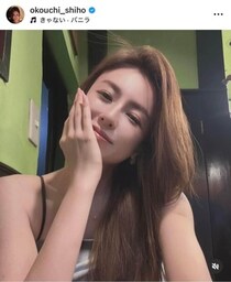 大河内志保、膝上ミニ丈ワンピの自撮りショット　国宝級の変わらぬ美貌に「ドキッと」「すごく綺麗」