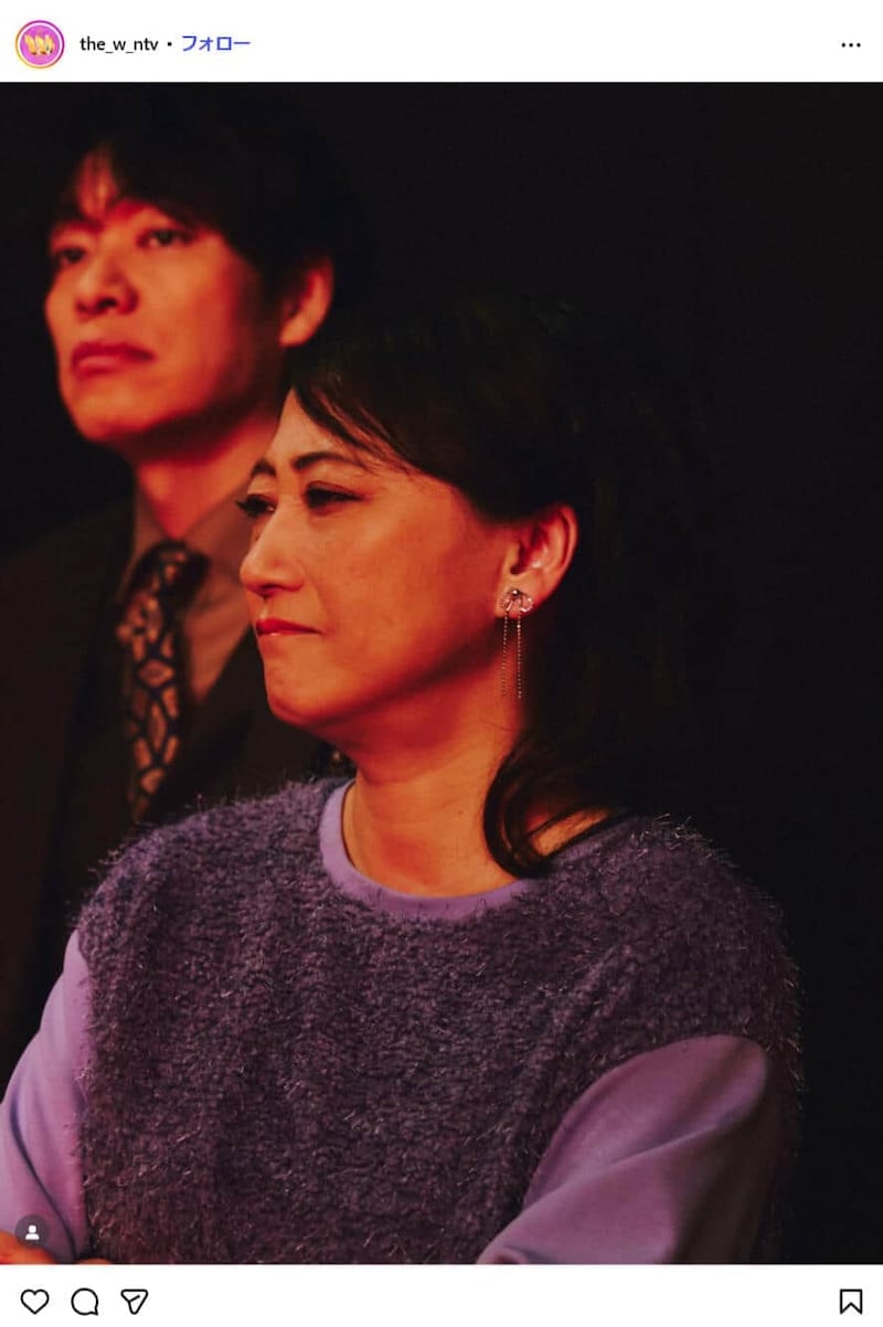 審査員を務めた友近さん。THE W公式インスタグラム（＠the_w_ntv）より