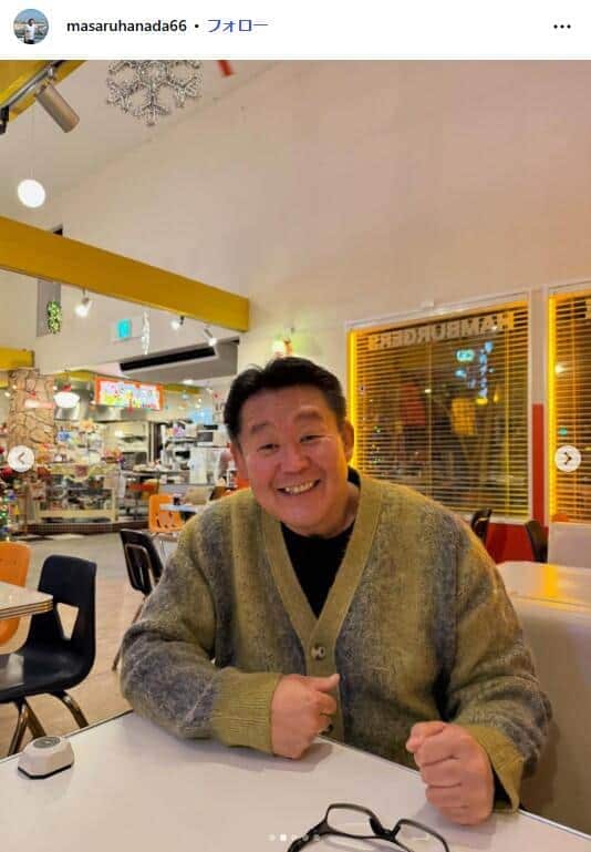 花田虎上さんのインスタグラム(@masaruhanada66)より