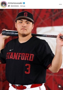 ソフトバンク1位指名の佐々木麟太郎、先輩・菊池雄星と2ショット　「価値を残せる選手を目指して」意気込み