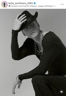 「w-inds.」橘慶太、40歳の誕生日　ハットに手を添え、バキバキ腹筋ショットを...「かっこいいです」