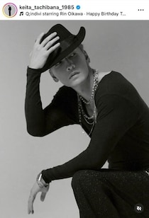 「w-inds.」橘慶太、40歳の誕生日　ハットに手を添え、バキバキ腹筋ショットを...「かっこいいです」