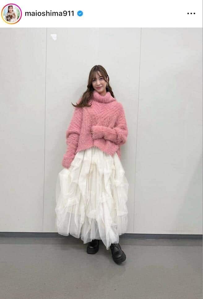 大島麻衣さんのインスタグラム（＠maioshima911）より