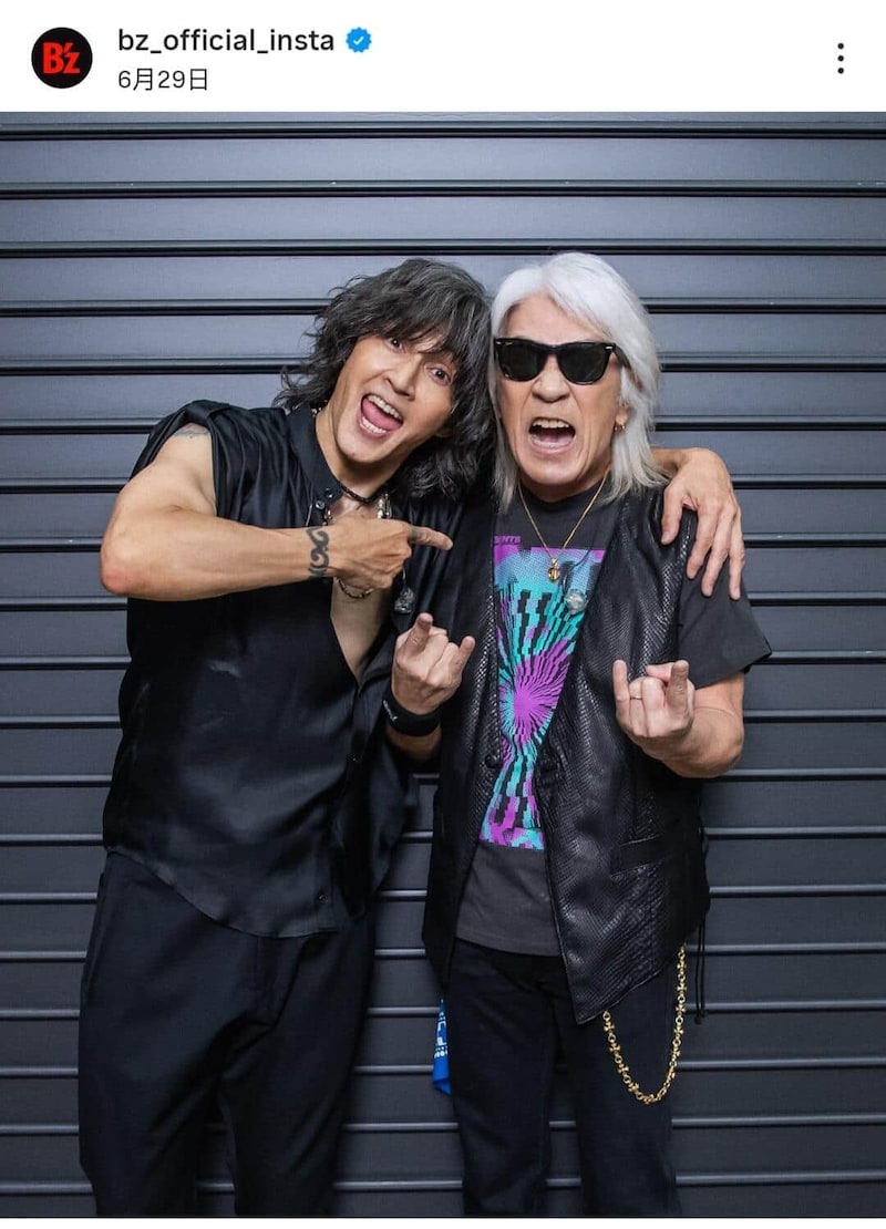 B'z公式インスタグラム（＠bz_official_insta）より