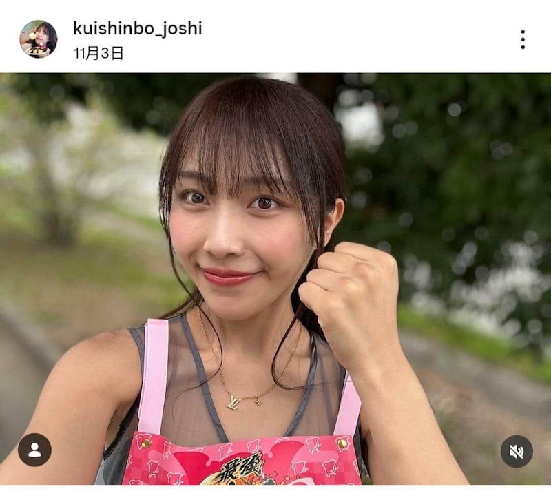 立花いろはさんのインスタグラム（＠kuishinbo_joshi）より
