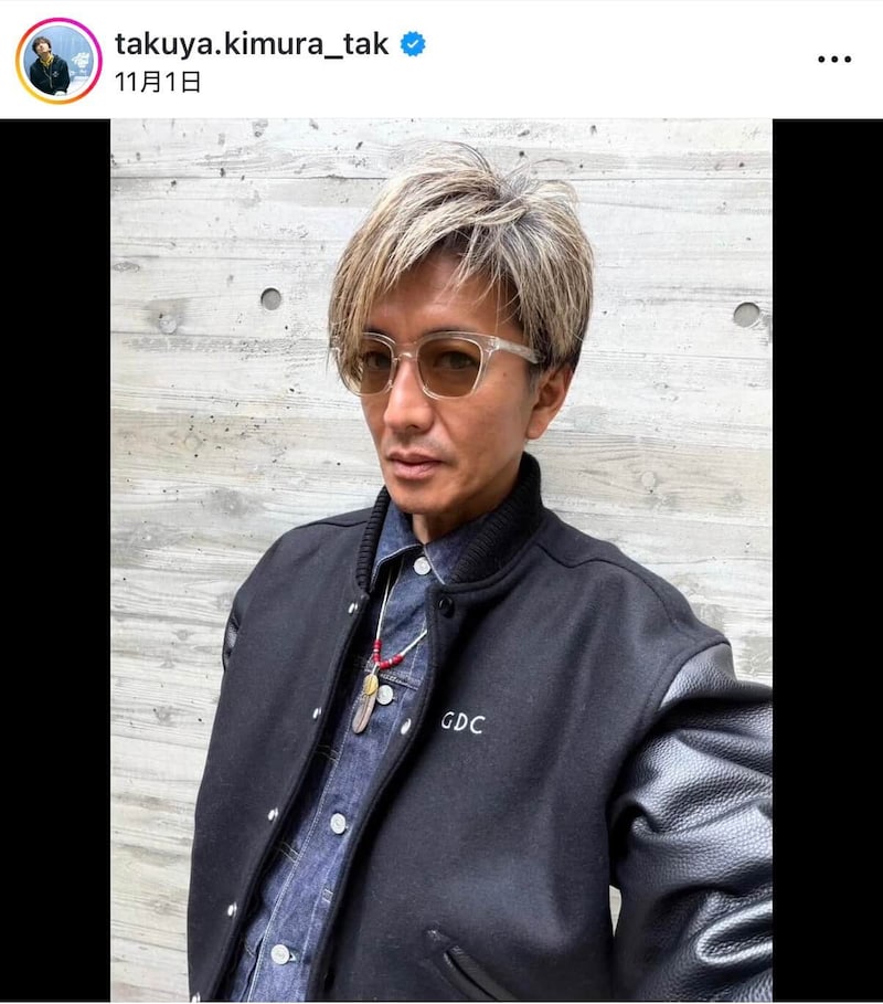 木村拓哉さんのインスタグラム（＠takuya.kimura_tak）より