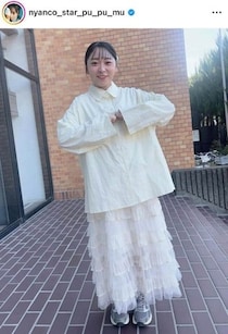 にゃんこスター・アンゴラ村長、透明感エグっ...キャミワンピで色気ダダ漏れ　「めちゃめちゃ可愛い」