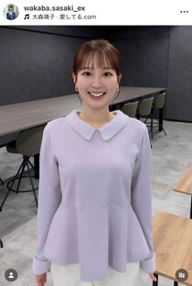 「グッド！モーニング」テレ朝・新人アナ佐々木若葉、清楚な白いスカートのコーデ...「いつも素敵で可愛い」