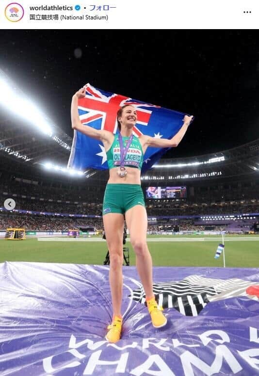 世界陸連の公式インスタグラム(@worldathletics)より