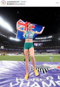 【世界陸上】女子走高跳・金メダリストにXメロメロ　笑顔満開のルーティン姿「可愛すぎる笑」「大ファンに」
