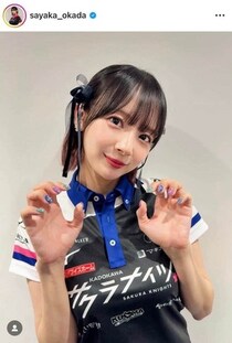 「役満ボディー」岡田紗佳、ドレスやユニ姿と雰囲気違って...パーカーでも「激カワ」　ファン歓喜「たまらん」