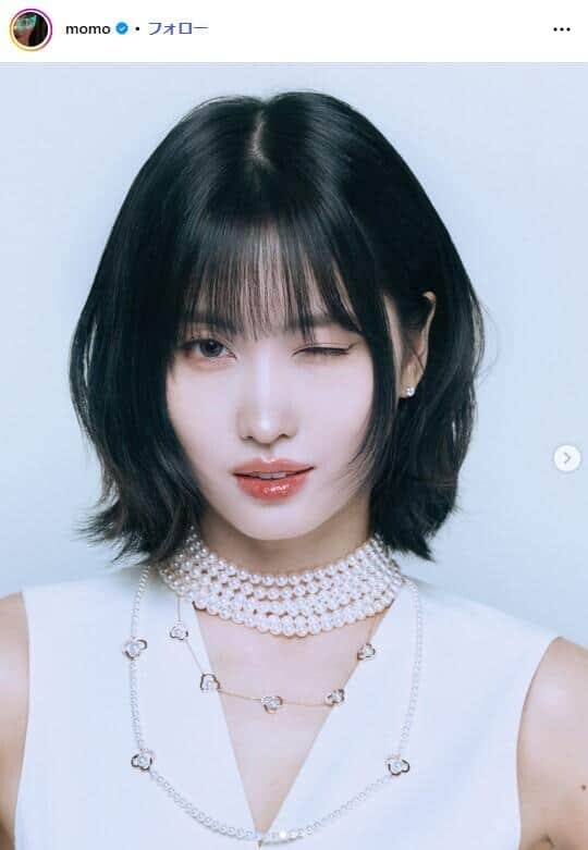 TWICEモモさんのインスタグラム(@momo)より
