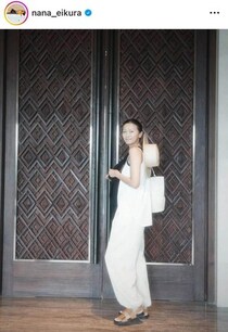 榮倉奈々、脚ながっ...シンプルコーデで際立つ圧倒的スタイルに衝撃　「綺麗すぎる」「超かわいい」