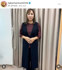 阪神コーチ・江草仁貴＆元女子バレー主将・竹下佳江夫妻、大林素子と3ショット　さわやかな笑顔で