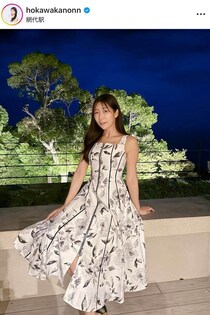 気象予報士・穂川果音39歳、ナイトプール満喫中にパシャリ　すらり美ボディに「可愛い」色気ダダ漏れ