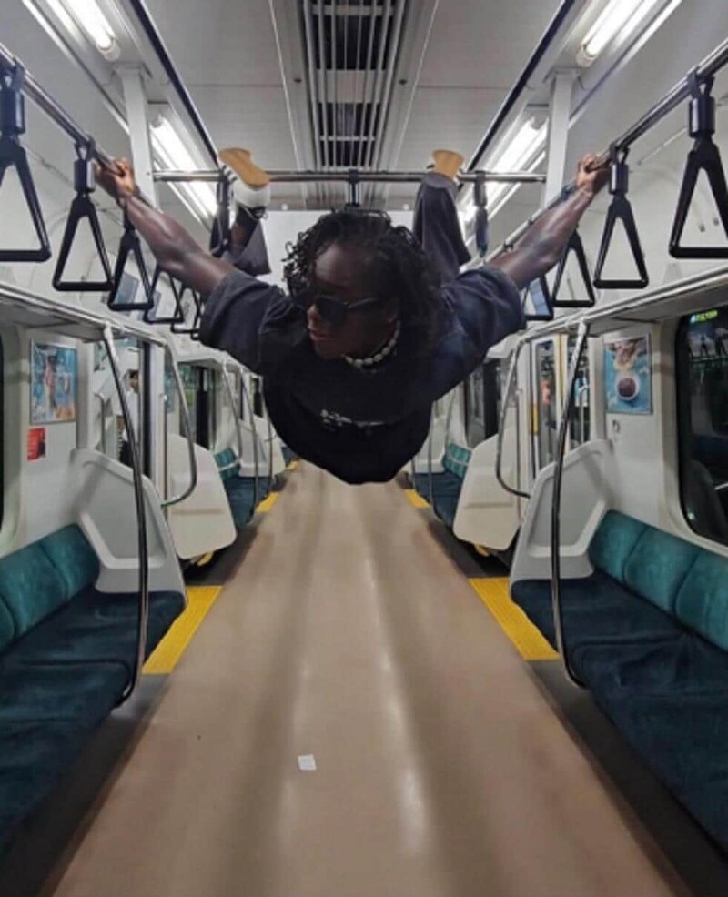 モニー選手のインスタ動画から（すでに削除）