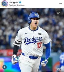 大谷翔平の愛犬「大谷デコピン」、新年あいさつ...今年の年賀状はコラージュで　「デコピンかわいいっ」