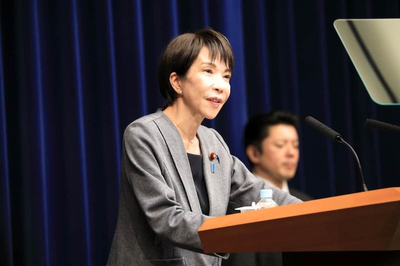 会見での高市早苗首相