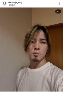 無精髭たくわえたジャガー横田の19歳長男が「イケメン過ぎる」　木下博勝、幸せ家族3ショット公開