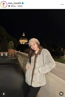 今井美桜、花柄ショーパン×ラベンダー色ニットで超キュート　「かわいさ増し増し」「何でこんなに可愛いんだ」