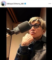 木村拓哉、無造作風ヘア＆サングラスで...国民的スターのオーラダダ漏れ　「しっかりジムリました！」