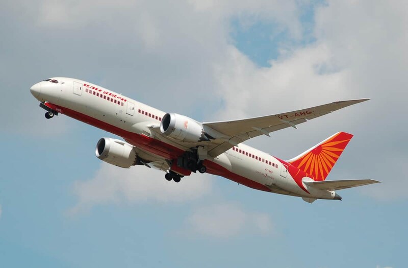 エア・インディアのボーイング787-8型機。日本にも乗り入れている