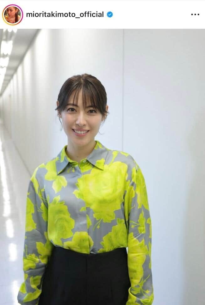 瀧本美織さんのインスタグラム（＠mioritakimoto_official）より