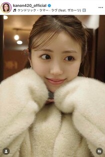 野々村真の長女・香音、膝上ミニ×ゆったりトップスに反響　「きゃ～可愛いっ！」「完璧です」