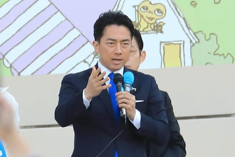 小泉進次郎防衛相。衆院選では各地で応援演説している