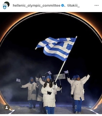 【ミラノ五輪】22歳ギリシャ旗手に「釘付け」、SNSで話題も納得...「トップバッターにして可愛すぎてビックリ」
