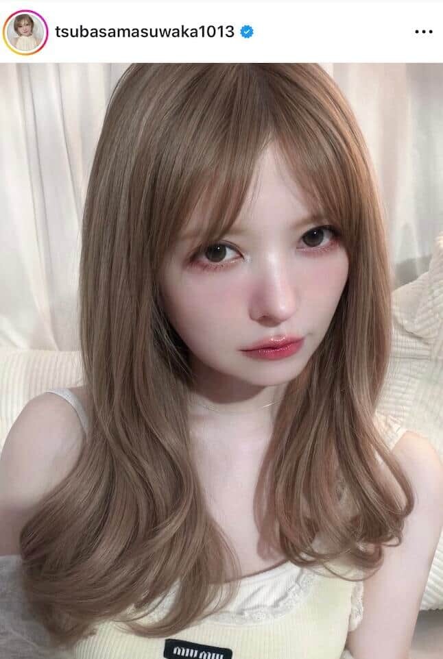 益若つばささんのインスタグラム(@tsubasamasuwaka1013)より