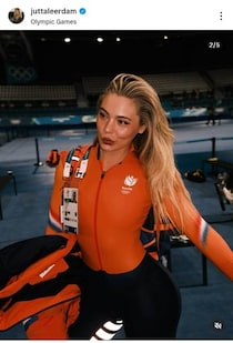 オランダ美女スピードスケート選手、歓喜の「金」でアイメイク落ち...涙黒く　屈強恋人がお姫様抱っこ＆キス