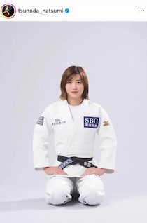 柔道・角田夏実、ポニテにして「激カワ」イメチェンの衝撃　ショートパンツ×パーカーのランニングコーデで