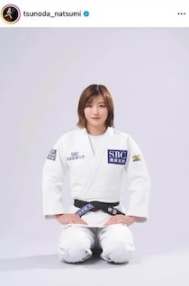 柔道・角田夏実、ポニテにして「激カワ」イメチェンの衝撃　ショートパンツ×パーカーのランニングコーデで