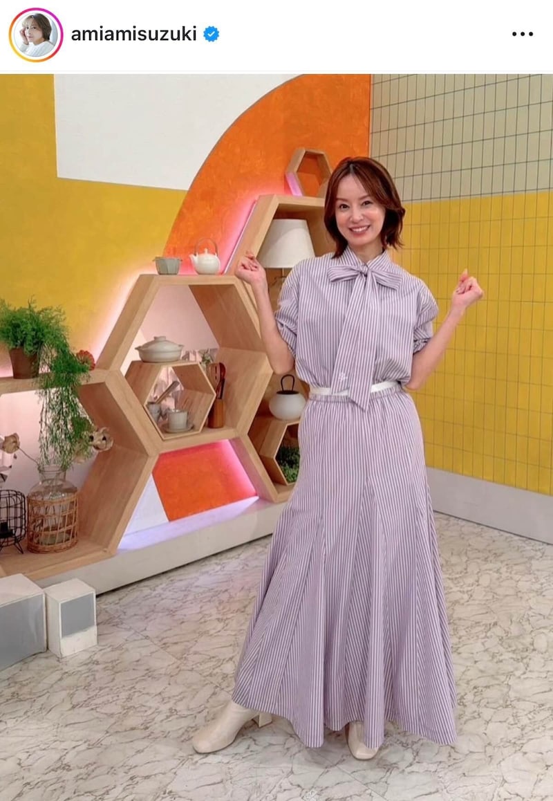 鈴木亜美さんのインスタグラム（＠amiamisuzuki）より