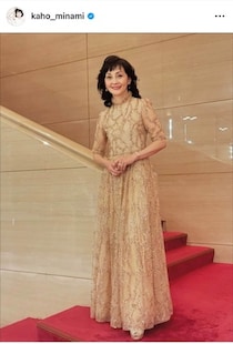 南果歩、艶やかピンクの着物姿で...変わらぬ美貌ダダ漏れ　「お似合いですね」「美しいー」